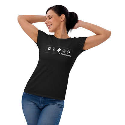 Women's short sleeve t-shirt No-back