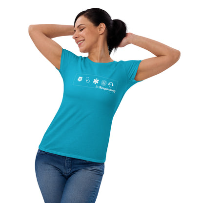 Women's short sleeve t-shirt No-back