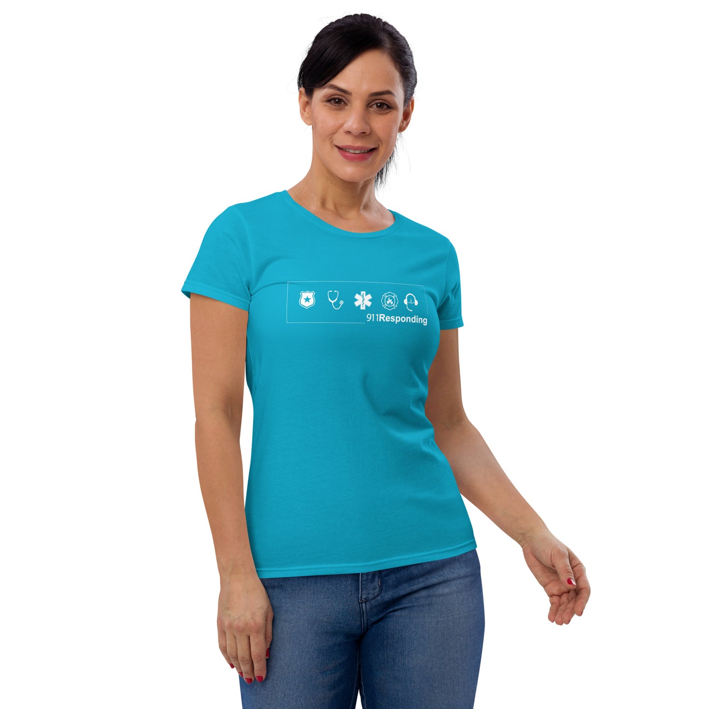 Women's short sleeve t-shirt No-back