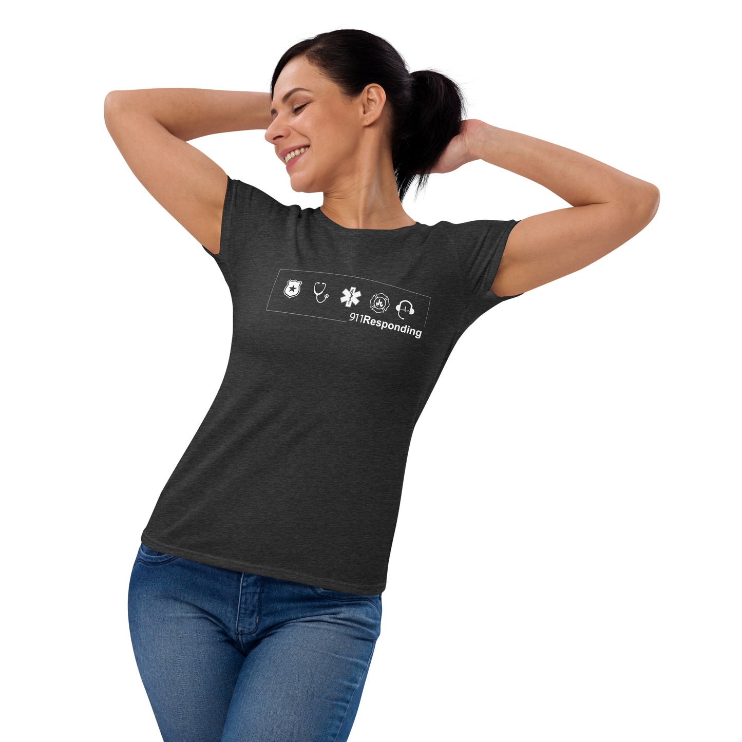 Women's short sleeve t-shirt No-back