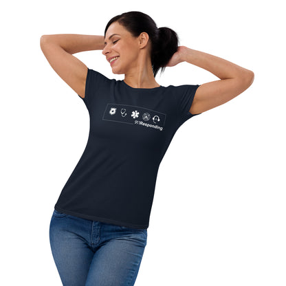 Women's short sleeve t-shirt No-back