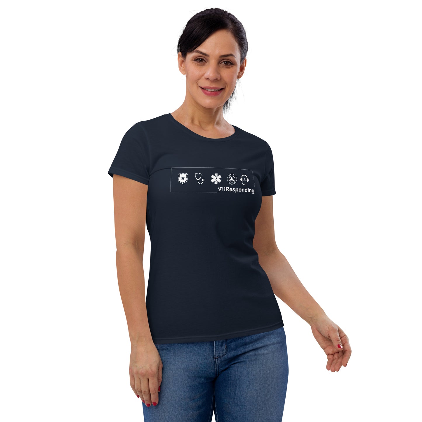 Women's short sleeve t-shirt No-back