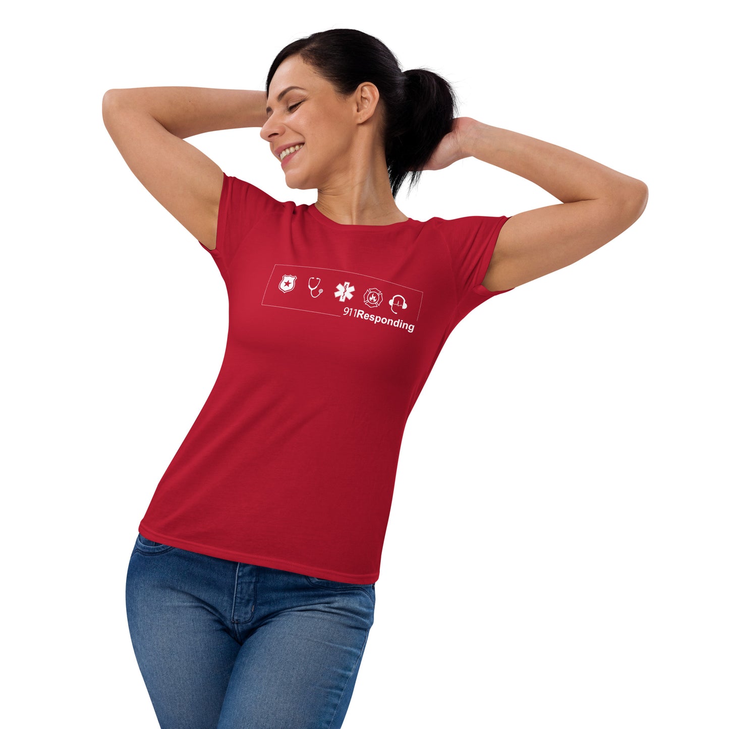 Women's short sleeve t-shirt No-back