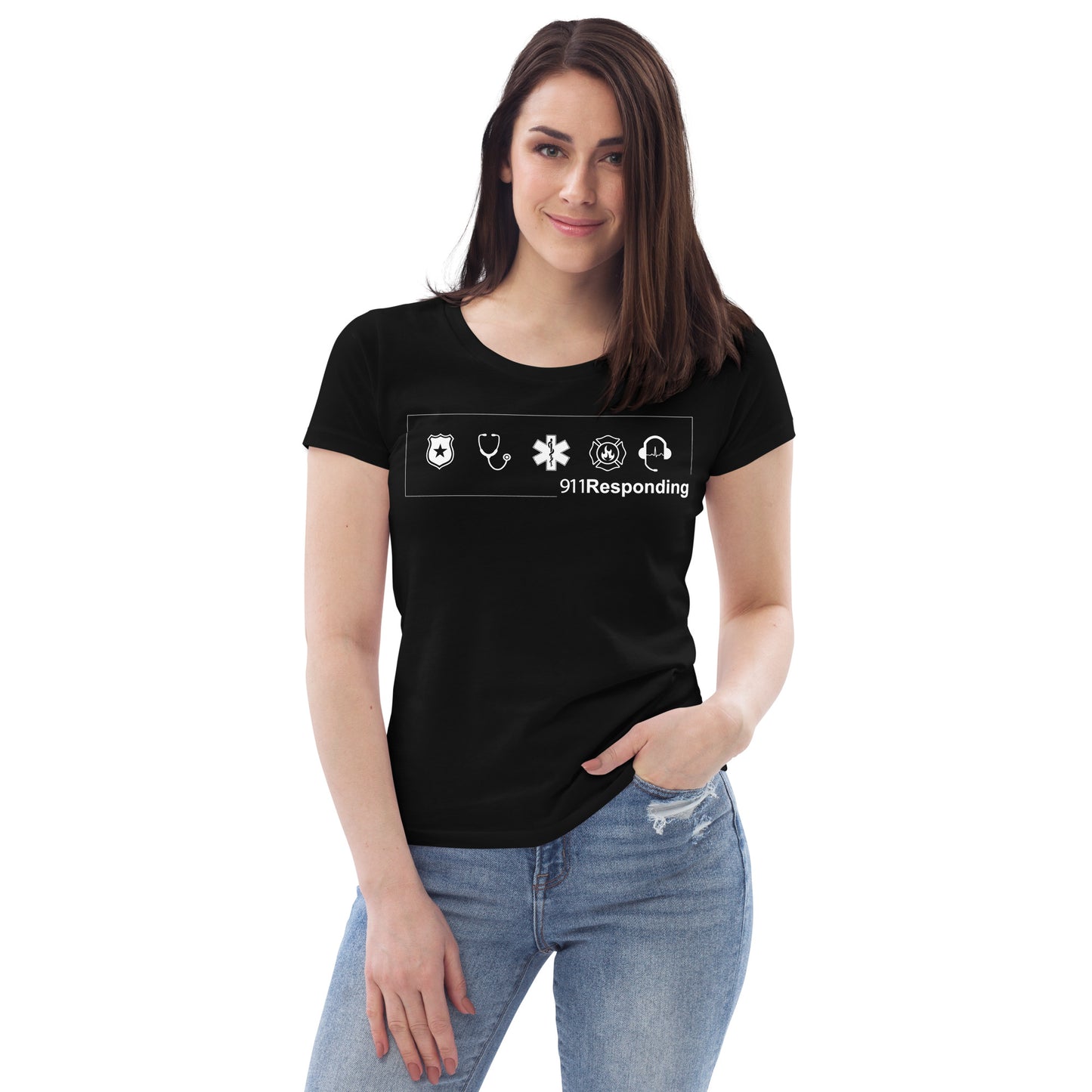 911 Women's fitted eco tee